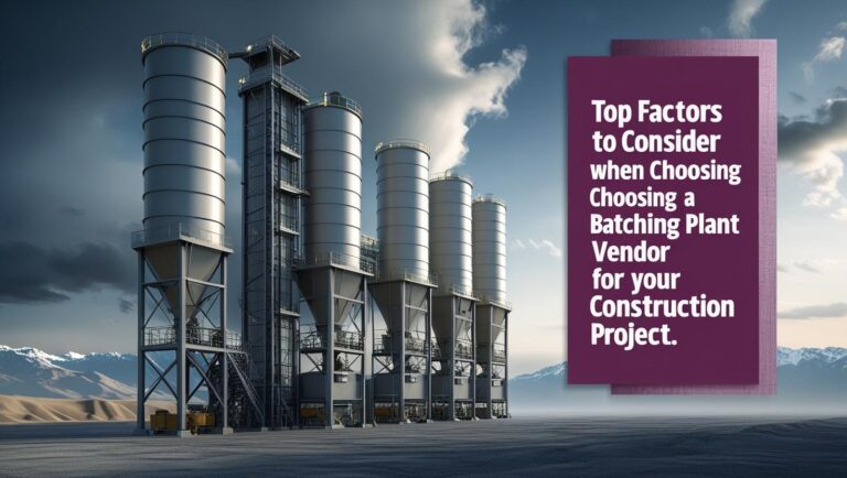 Batching plant vendors providing concrete mixing services